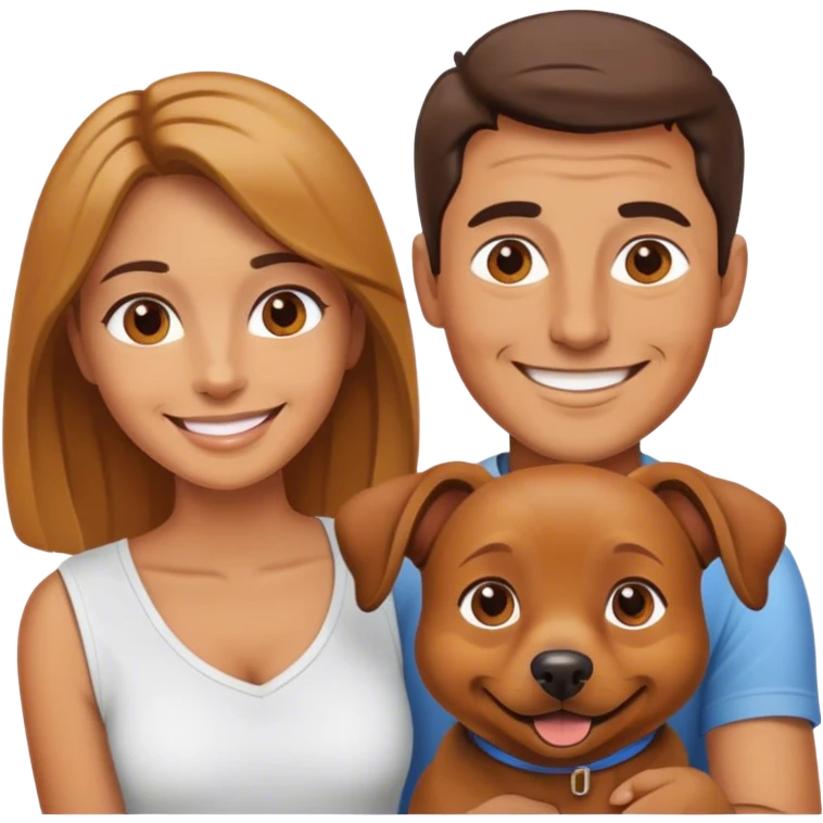 mum dad dog emoji