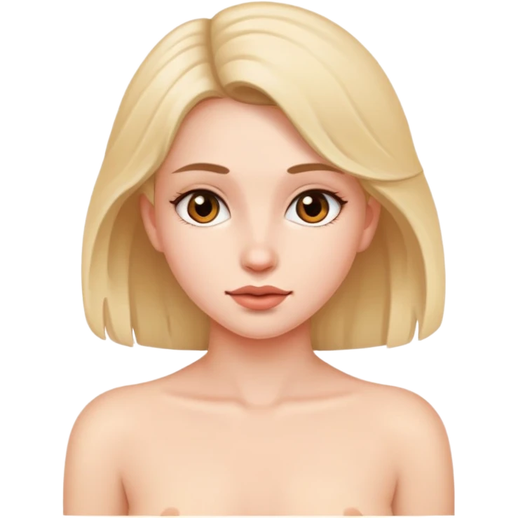 A naked girl emoji