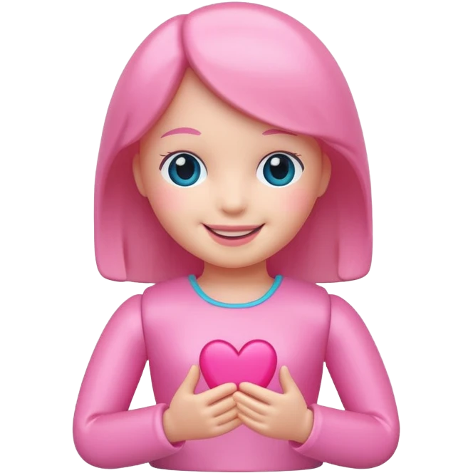 آدمک صورتی emoji