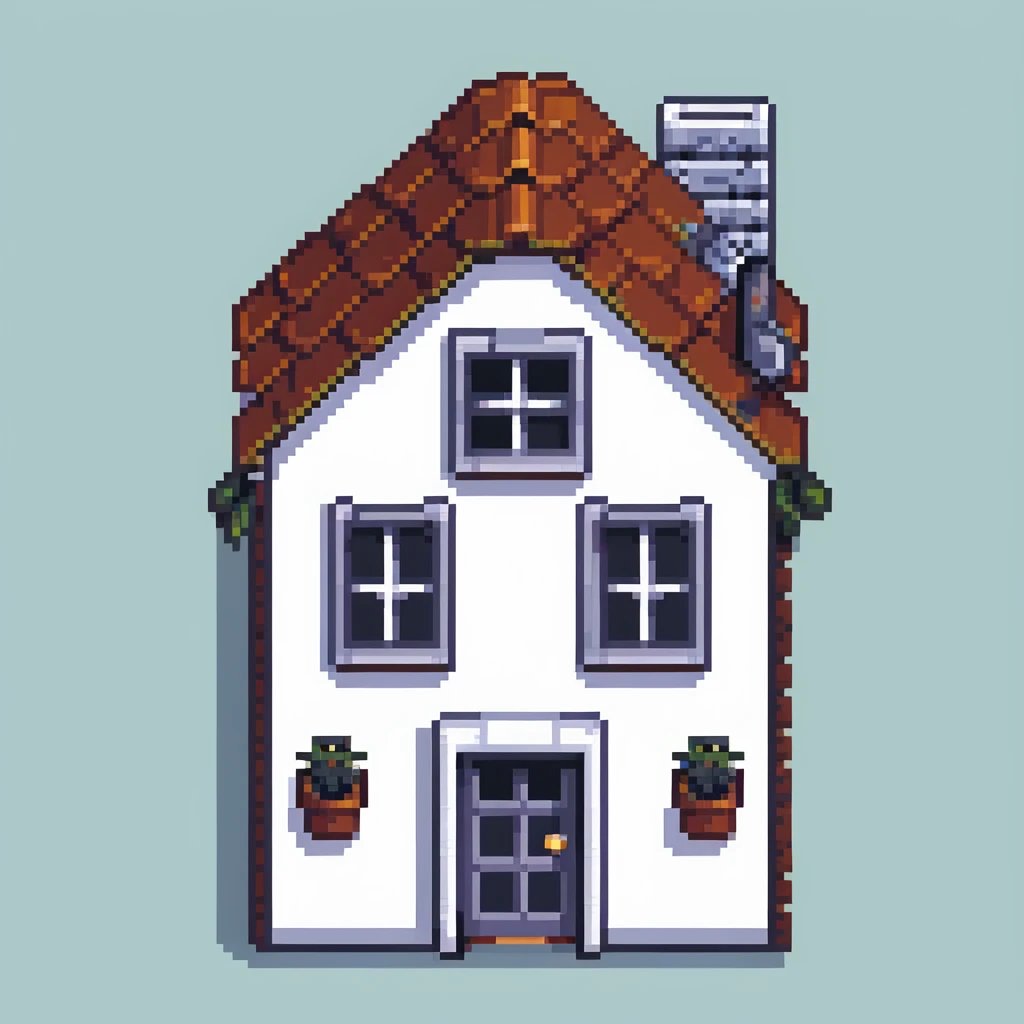 simple iconic city house building emoji
