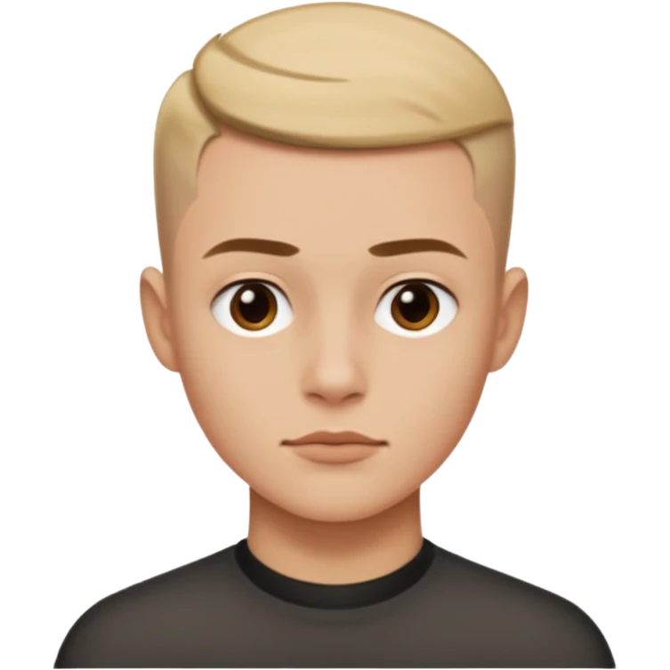 cabelo tipo rapado dos lados emoji