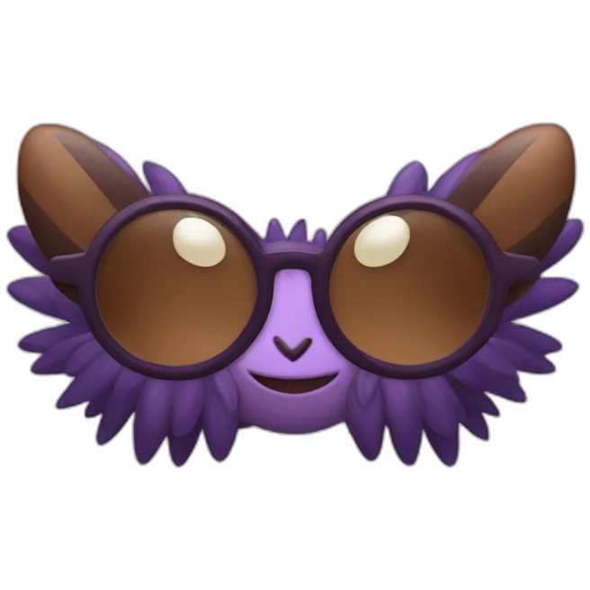 brown Venonat glasses emoji