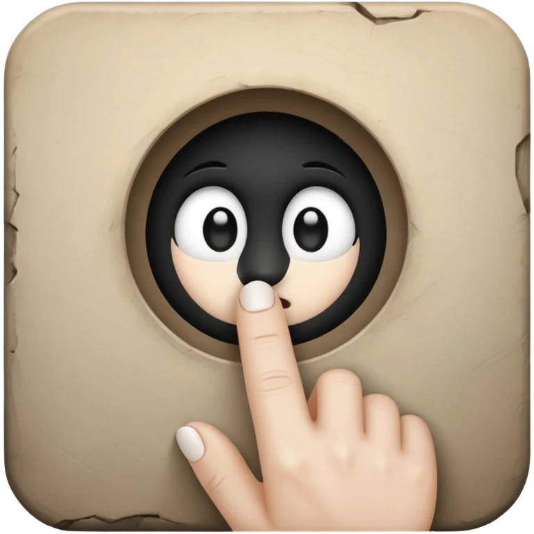 finger poking into a hole emoji
