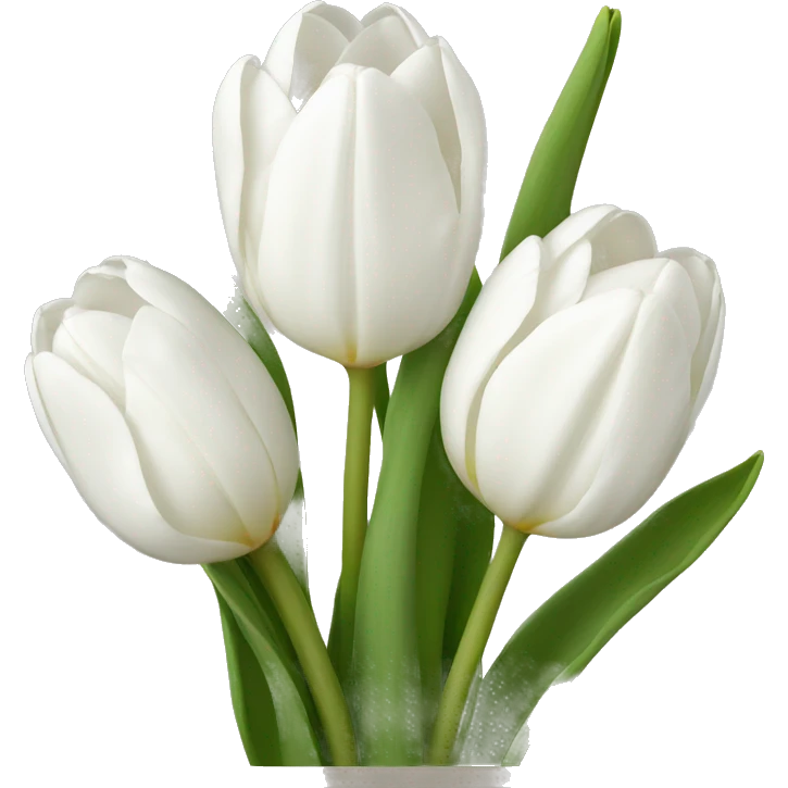 White Tulips emoji
