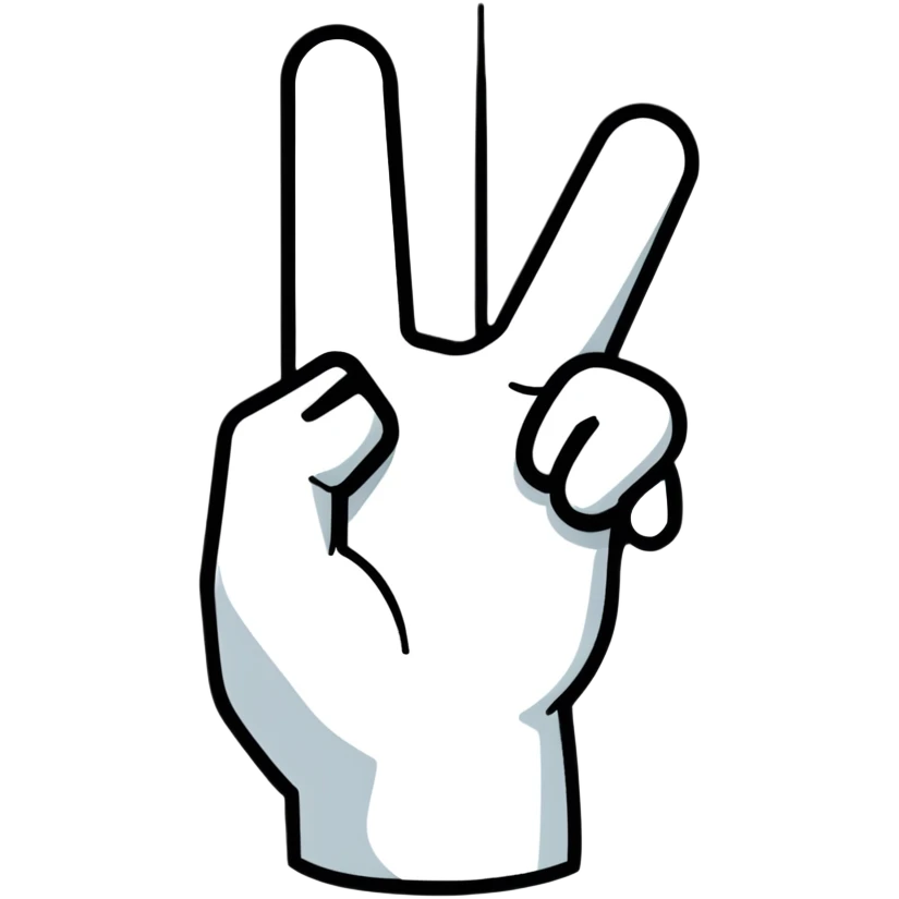 hand forming hashtag symbol emoji