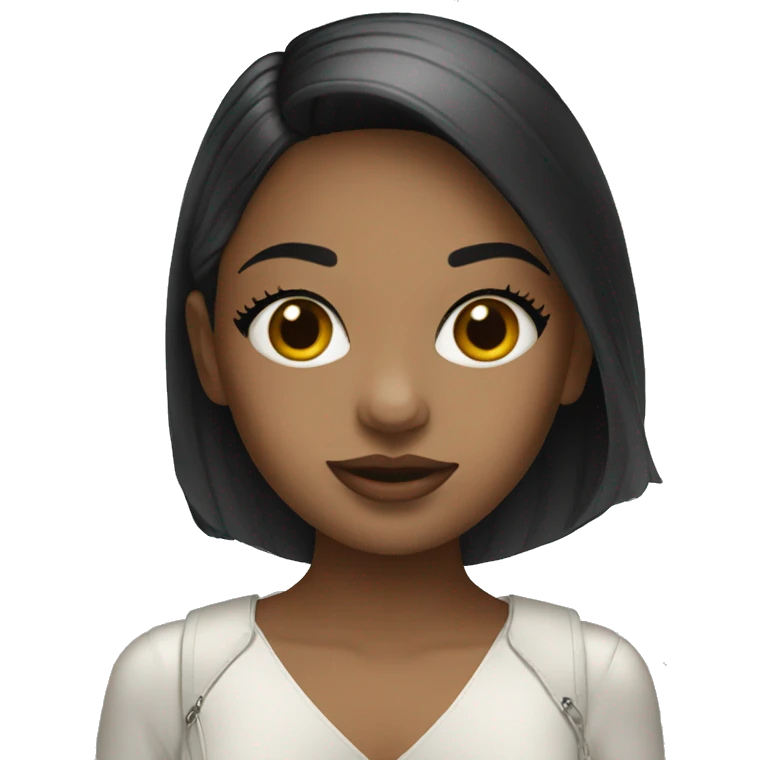 A girl wearing dior bag emoji