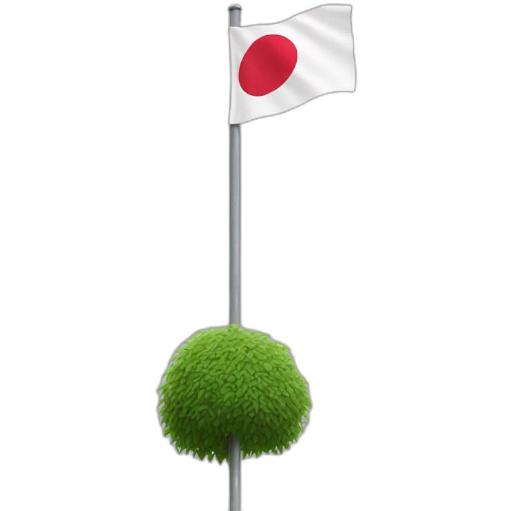 Japan flag on pole emoji