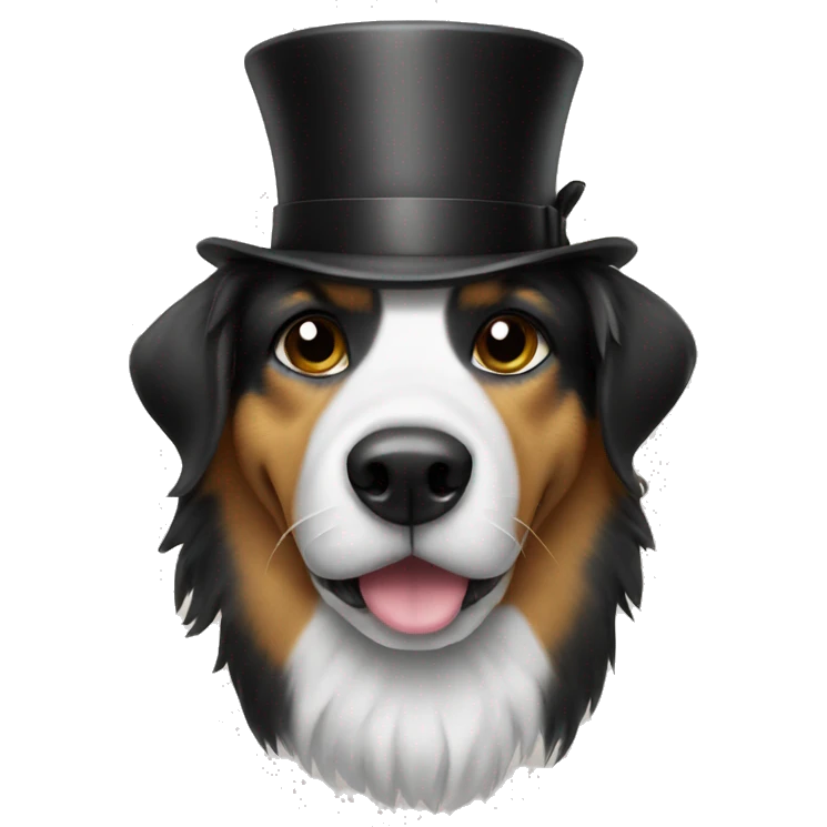 dog in a top hat emoji
