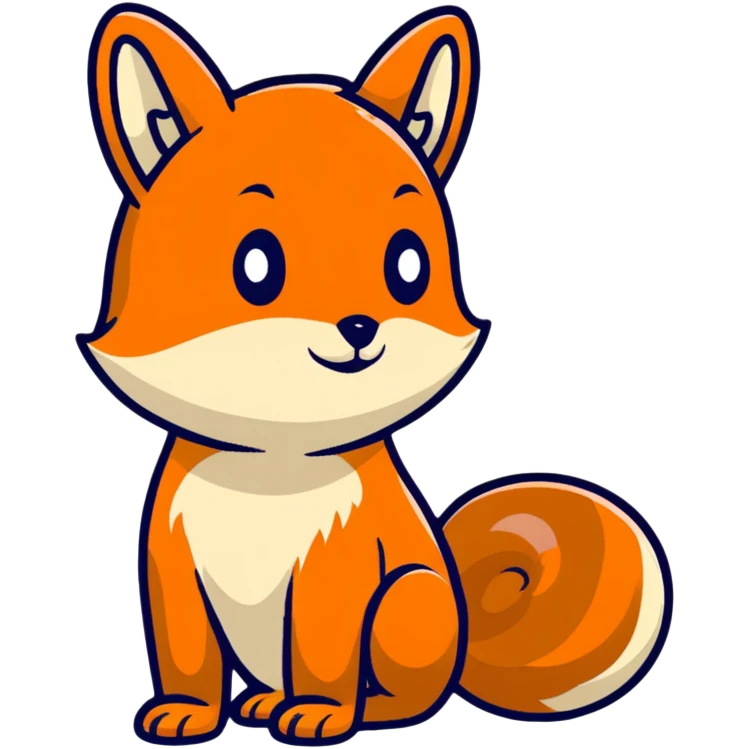 cute fox squirrel emoji