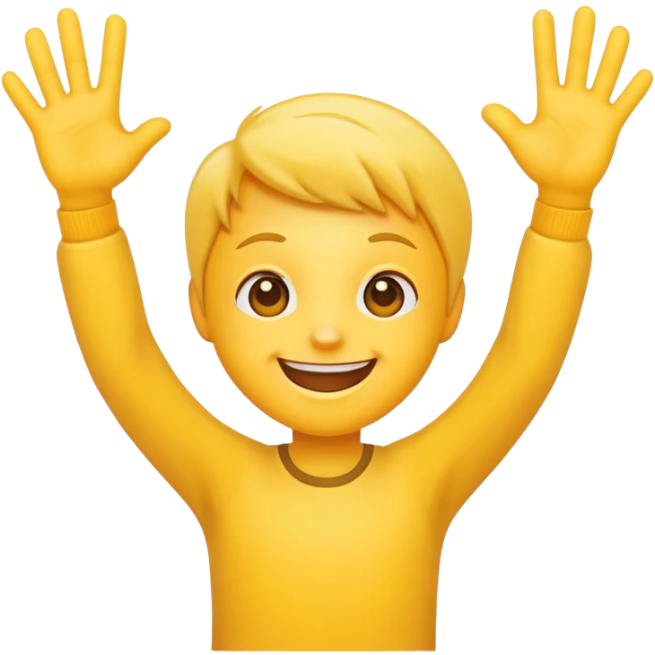 Happy face whit five hi  emoji