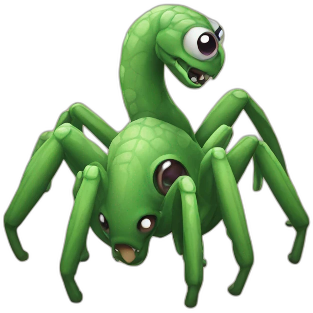 Dinosaur spider emoji