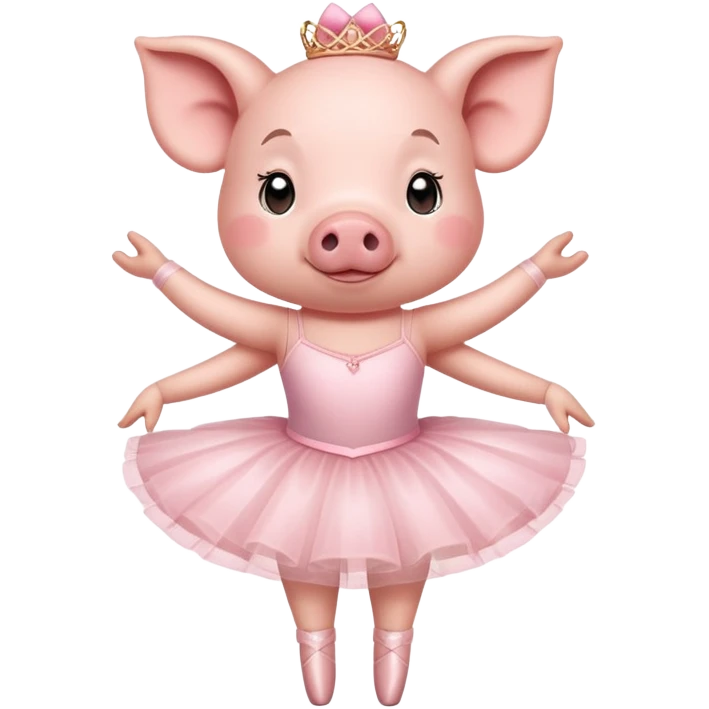 Balerina pig emoji