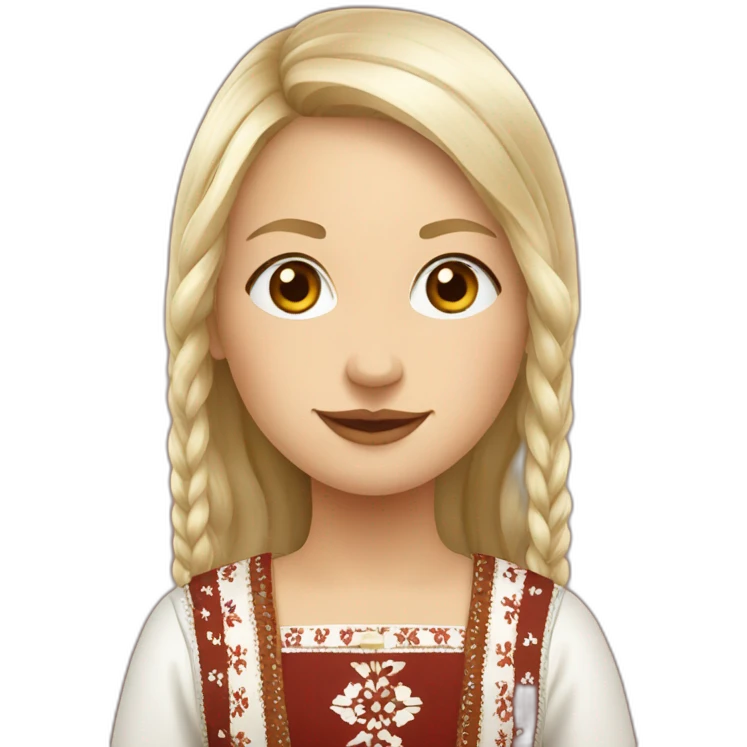 latvian folk costume emoji