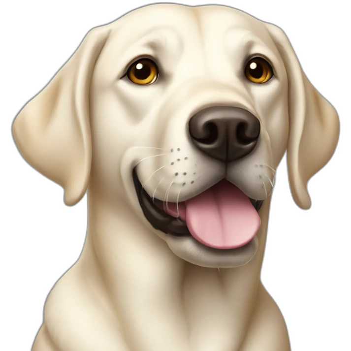 Labrador blanc  emoji