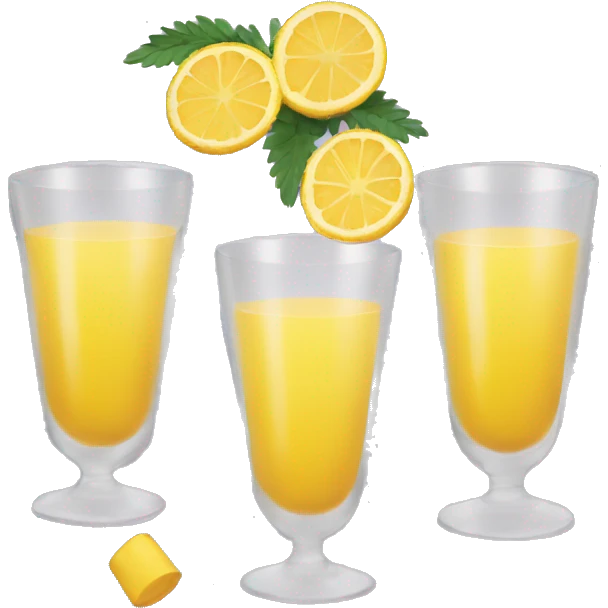 Depresd mimosa drink emoji