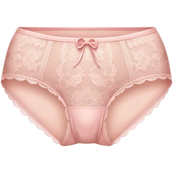 light pink lacy panties emoji