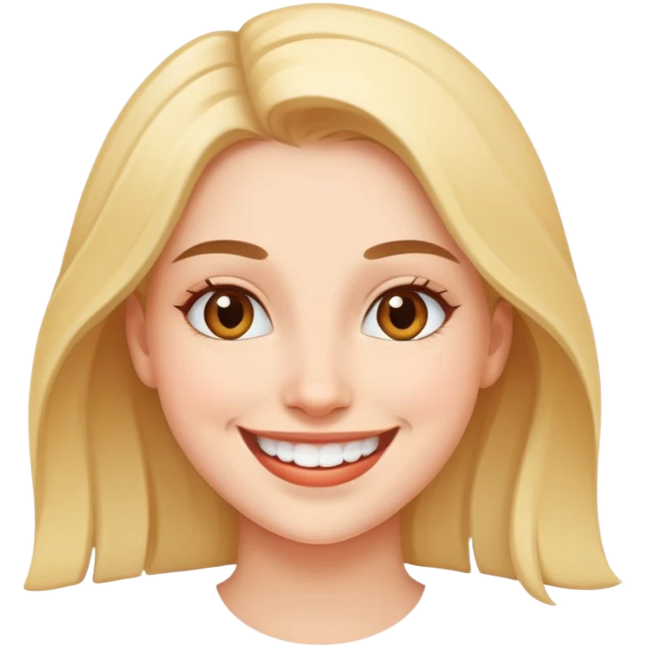 happy young woman smiling emoji