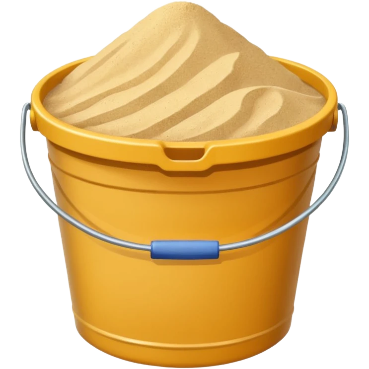 A bucket of sand emoji