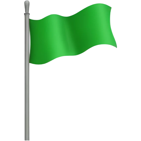 Green flag emoji