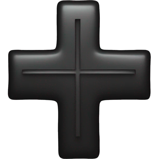  small black cross on the forehead emoji
