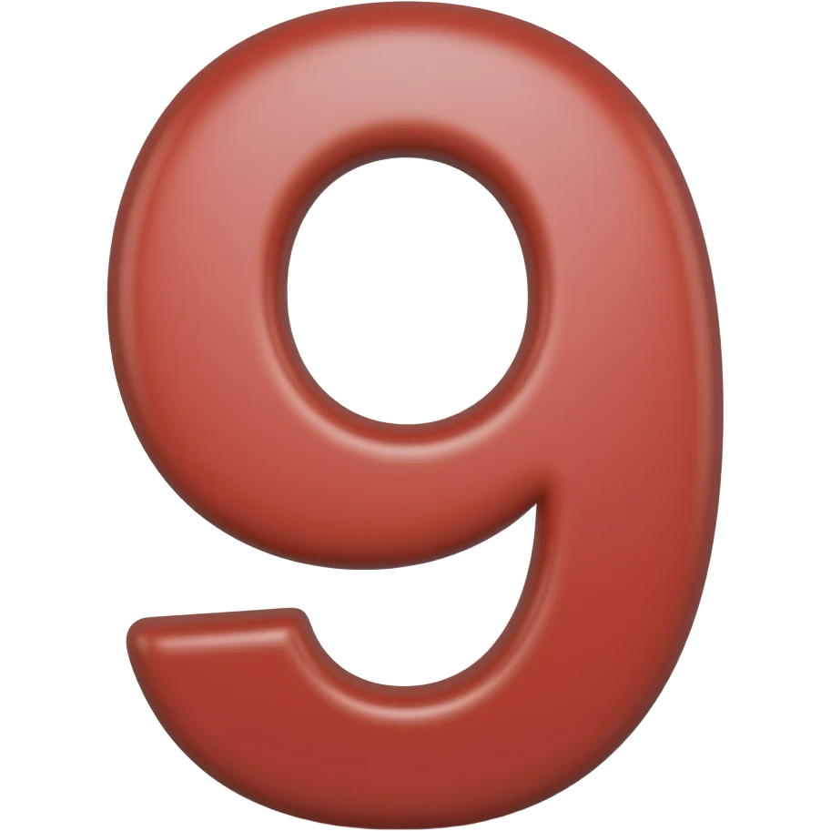 C9  red colour emoji