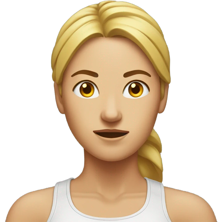 Lady sweating emoji