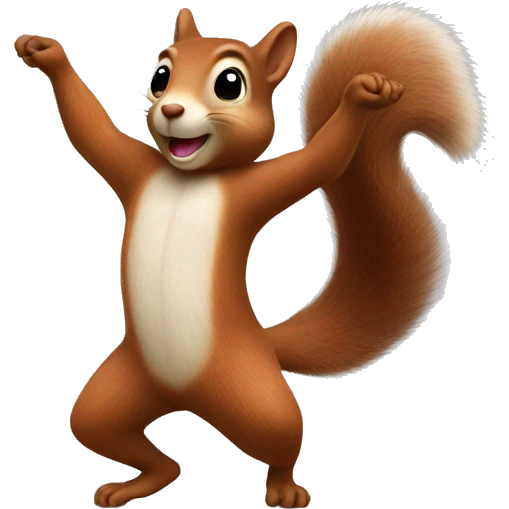 Dancing squirrel emoji