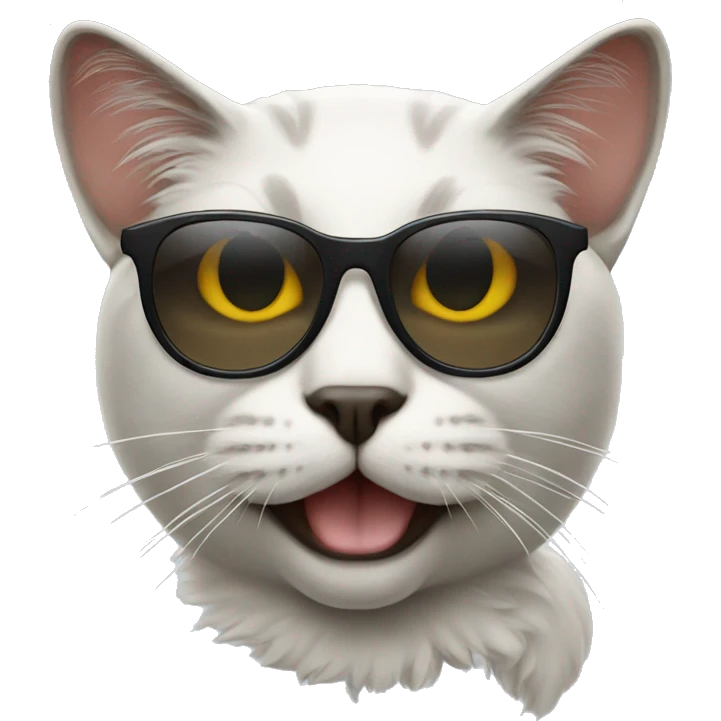 Cat with sunglasses emoji