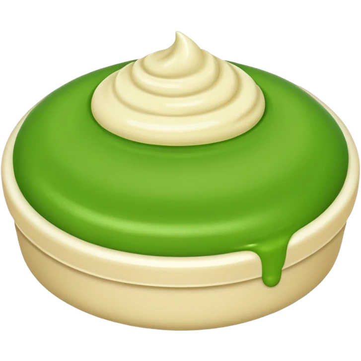 green cream skincare emoji