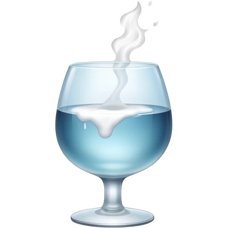 steam from a glass emoji