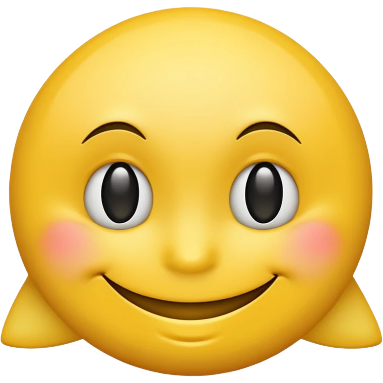 Seductive smirk yellow smiley emoji