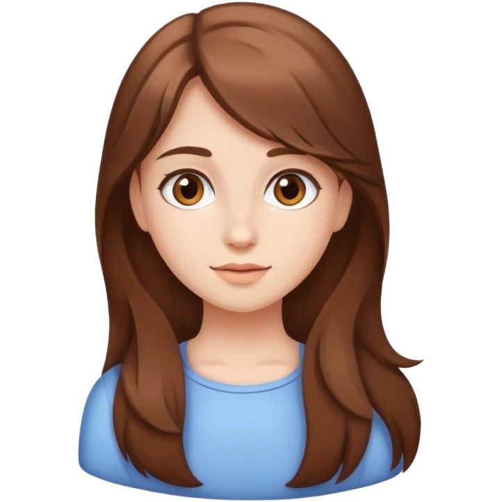 دختر پوست سفید با موهای خرمایی emoji
