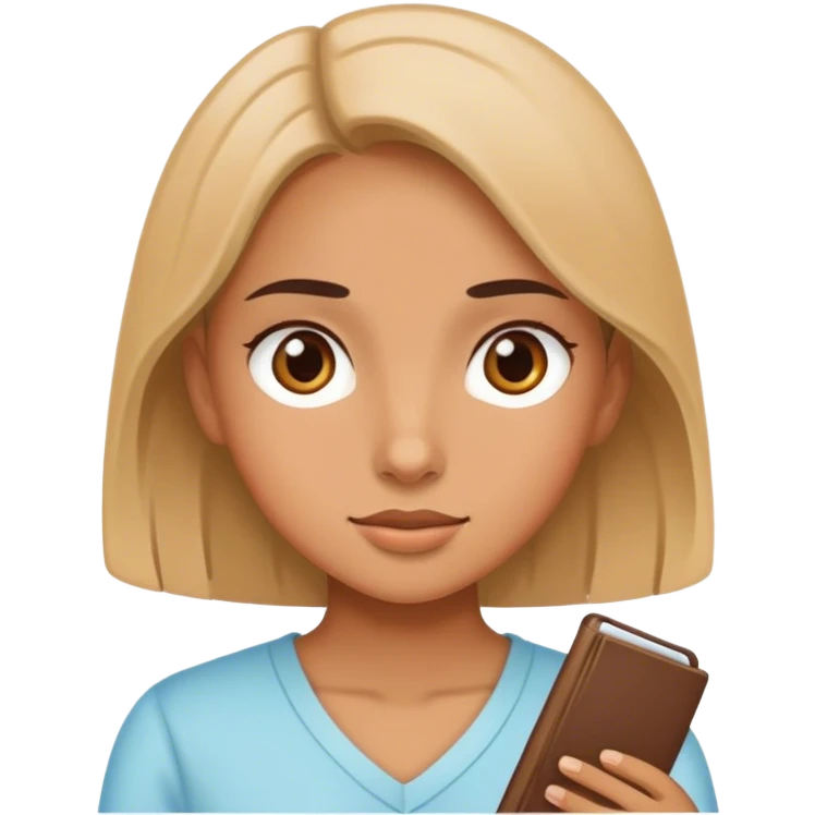 girl learning english emoji