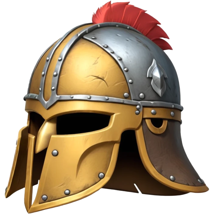 barbarian helmet object icon, rough metal helmet, fur details, leather straps, battle-worn scratches, fantasy style, 3D cartoon, mobile game icon style, centered, clean background, soft shadow, no text, no watermark

 emoji