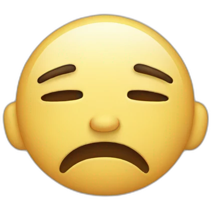 Crying while tired  emoji
