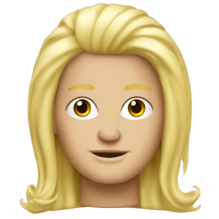 trump blonde wig emoji