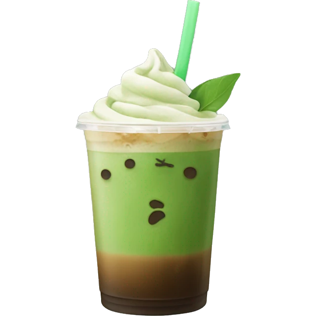 Matcha Iced coffee venti emoji