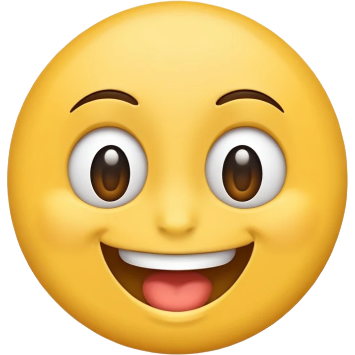 Genera big smile emoji with dudu face emoji