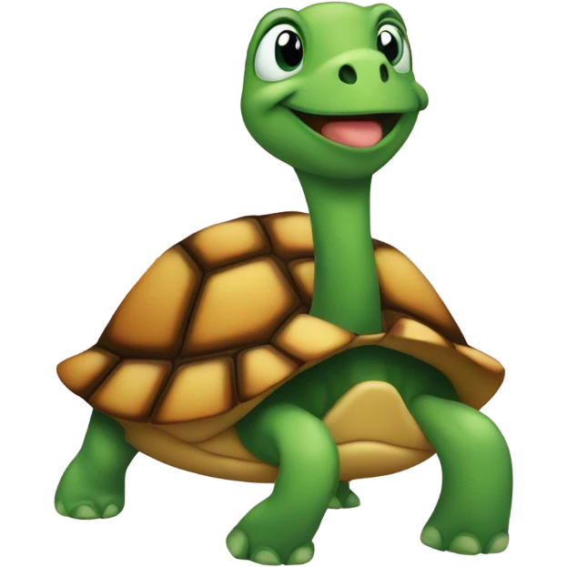 Turtle with heart shaped emoji eyes emoji