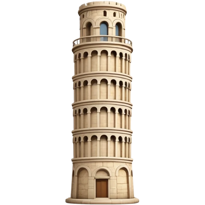 Leaning tower emoji