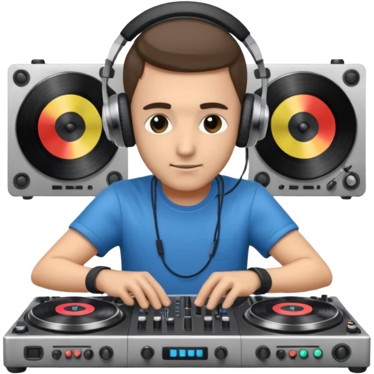 Dj mixing emoji