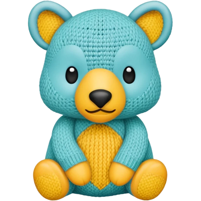 animal knitting emoji