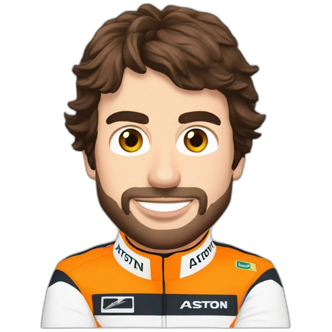 Fernando Alonso with Aston Martin Team emoji