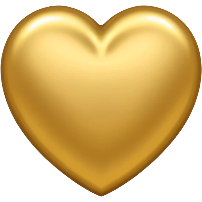 Gold heart emoji emoji
