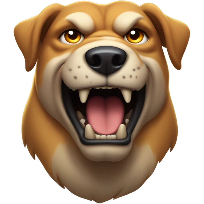 Scary dog emoji