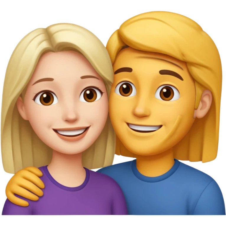 couple in love talking emoji