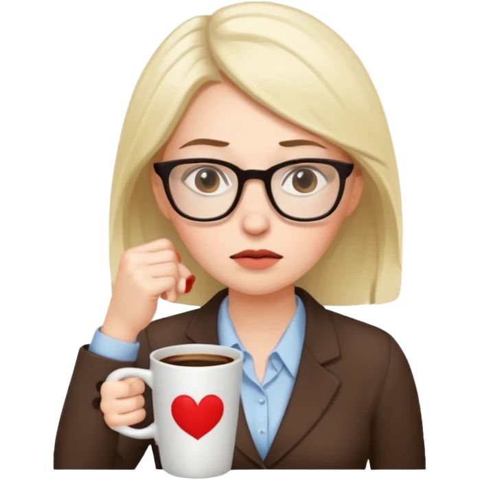 bored women office worker emoji