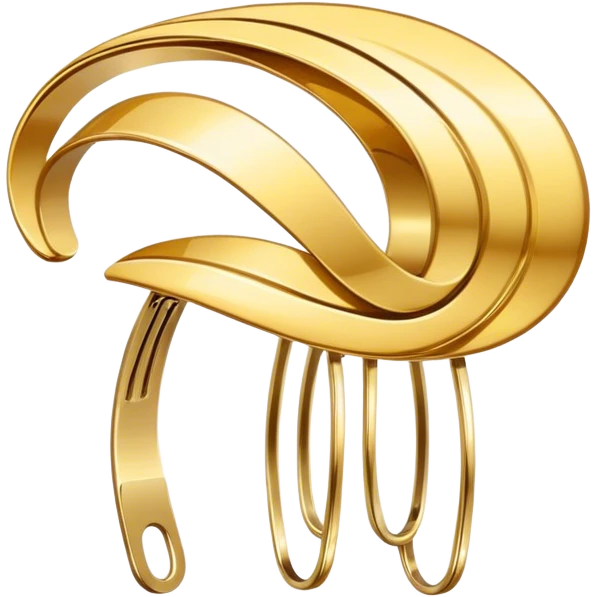 Hair clip emoji