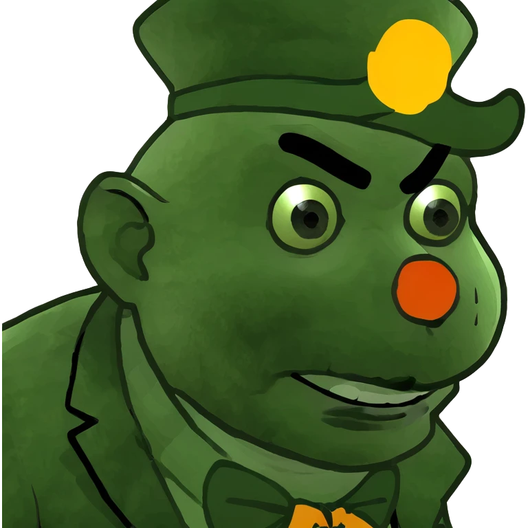 Clown leprechaun emoji