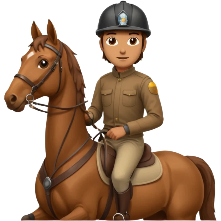 a man Horse Riding emoji